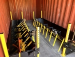 amerispreaders inside a 20' ocean container strapped in headed to Dominican Republic