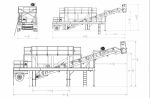 Olympus Surge hopper bins dimensional drawing a PavementGroup.com brand