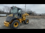 Wheel loader, Kawasaki 45ZM-2 shown from passenger side rear with attached .09CY bucket, has qu  sale at PavementGroup.com 518-218-7676