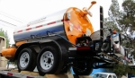 Tack Distributor STRATOS DMT-1000 by PavementGroup shown with 8' spray bar, 50' hose and applicator wand, No CDL required